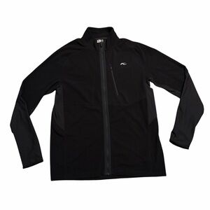 KJUS Mens Jacket Formula DLX Mens Mid Layer Full Zip Ribbed Black 2XL